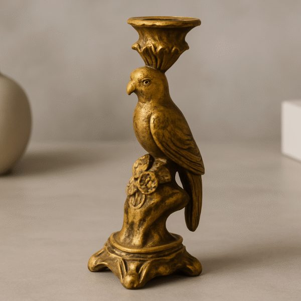 Resin Bird Candles Holder